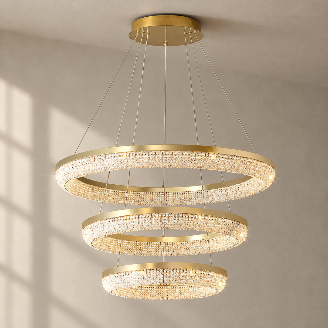 Round Ring Crystal Chandeliers