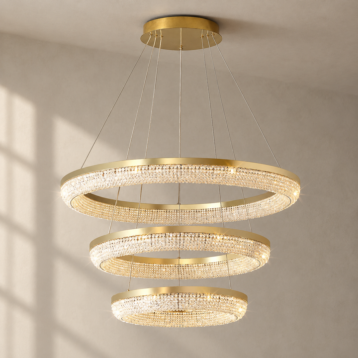 Round Ring Crystal Chandeliers