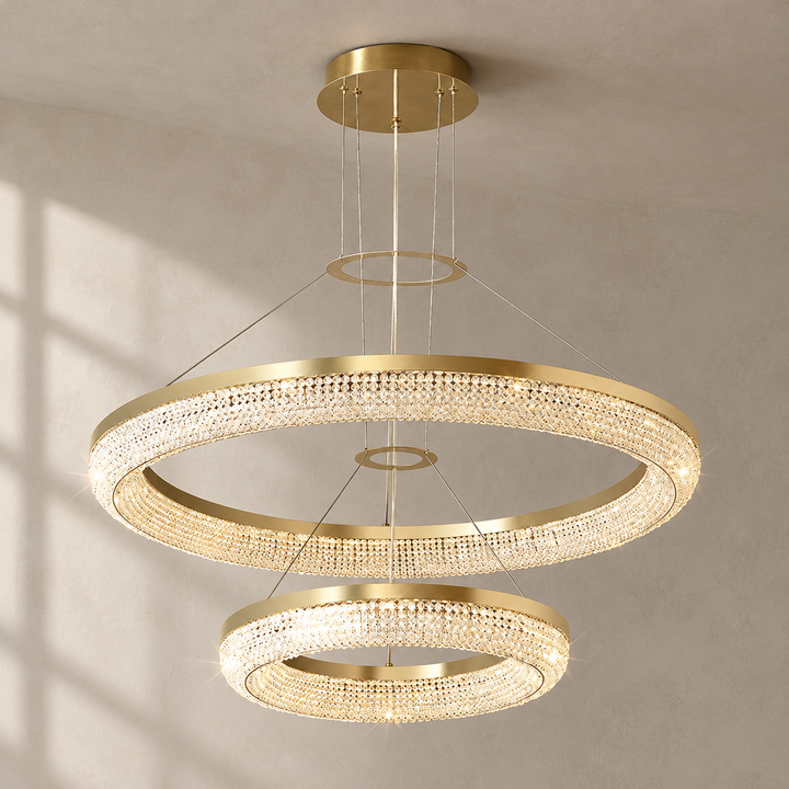 Round Ring Crystal Chandeliers
