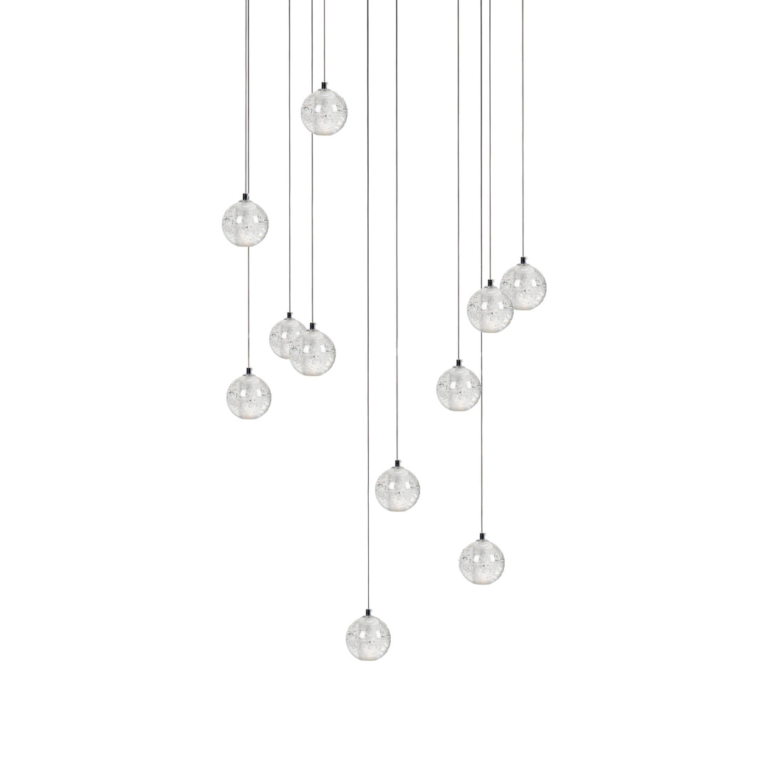 Suspension boule en cristal