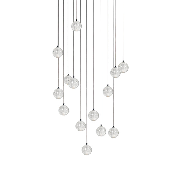 Suspension boule en cristal