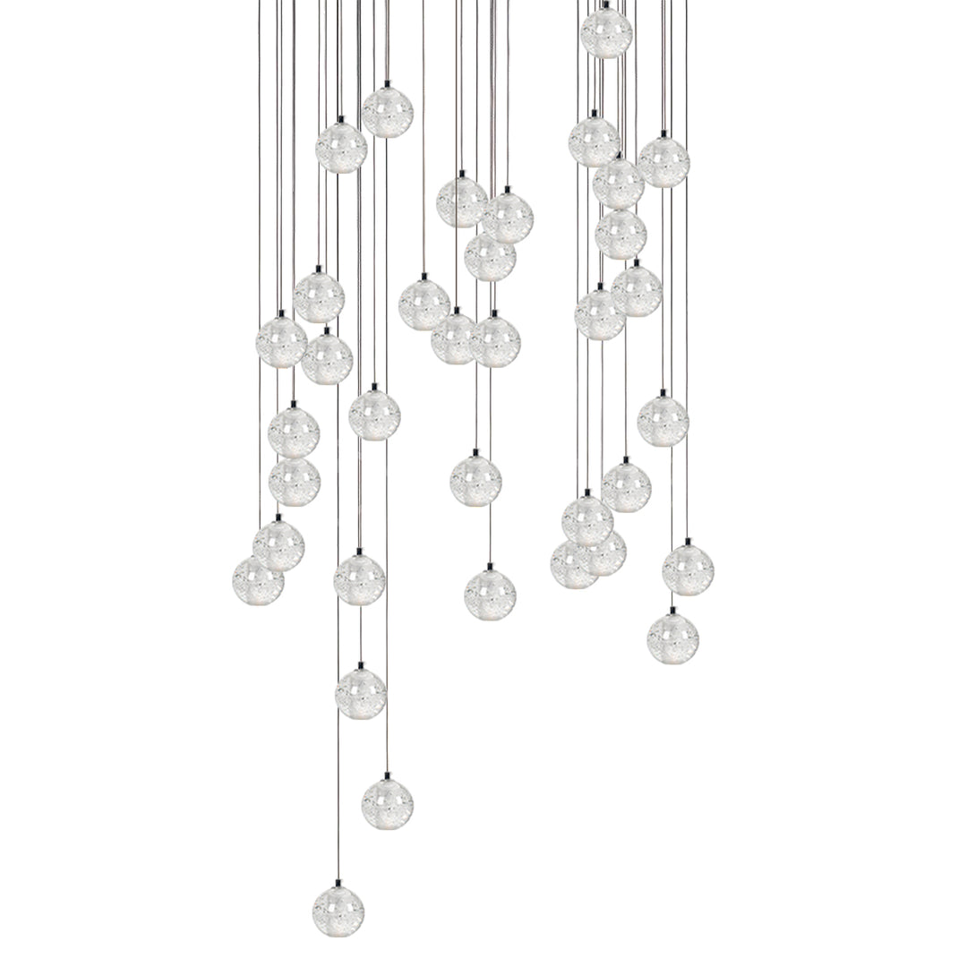 Suspension boule en cristal