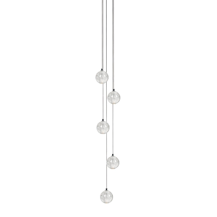 Suspension boule en cristal