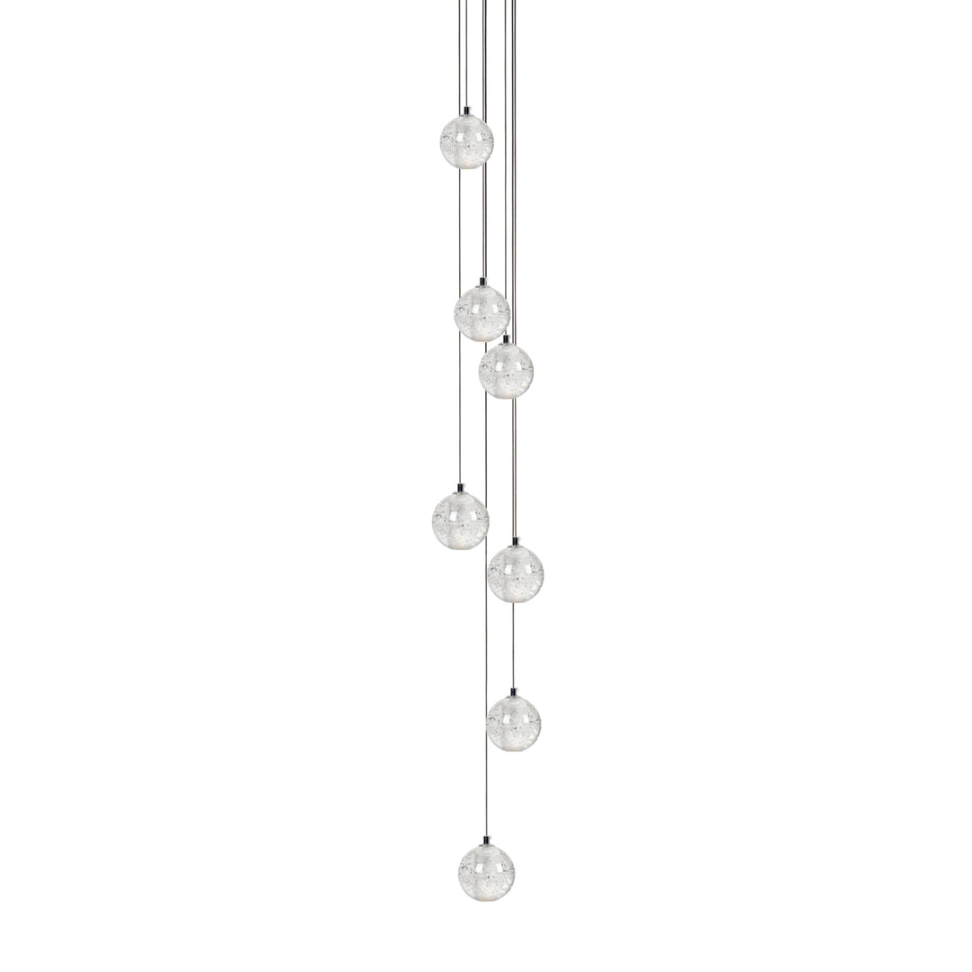 Suspension boule en cristal