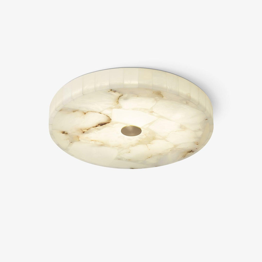 Round Alabaster Ceiling Lamp - Vakkerlight