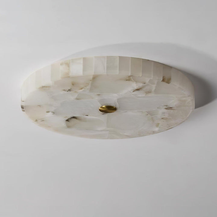 Round Alabaster Ceiling Lamp - Vakkerlight