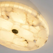 Round Alabaster Ceiling Lamp - Vakkerlight