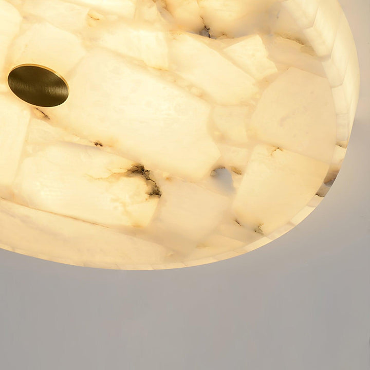 Round Alabaster Ceiling Lamp - Vakkerlight