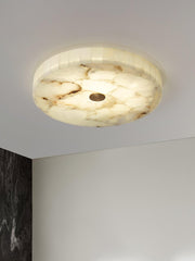 Round Alabaster Ceiling Lamp - Vakkerlight