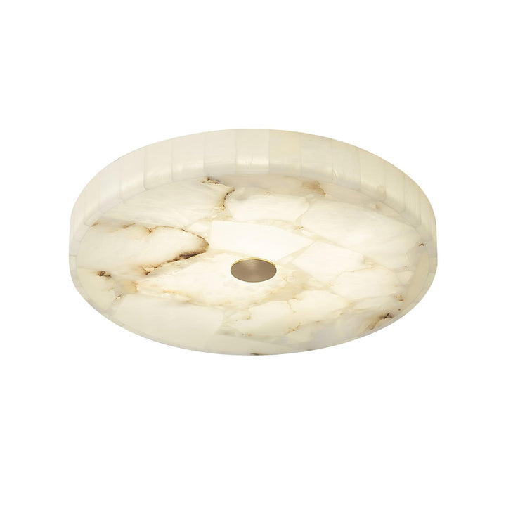 Round Alabaster Ceiling Lamp - Vakkerlight