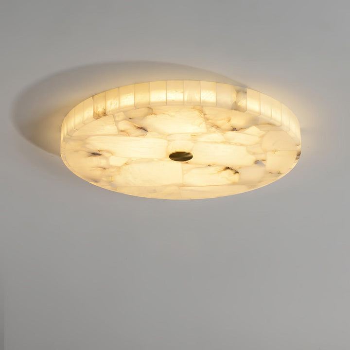 Round Alabaster Ceiling Lamp - Vakkerlight