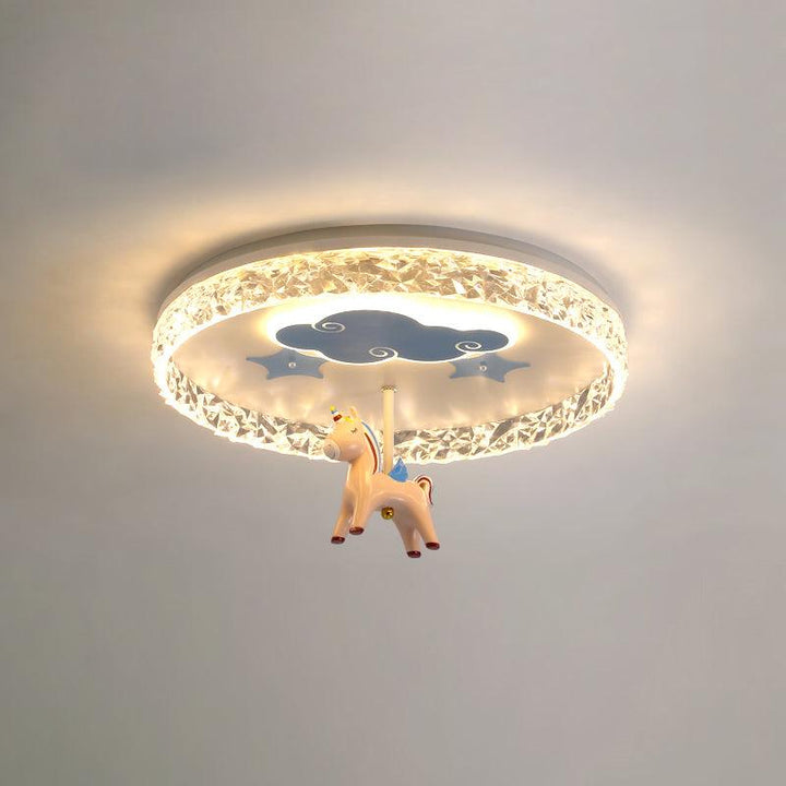 Round Carousel Children's Ceiling Lamp - Vakkerlight