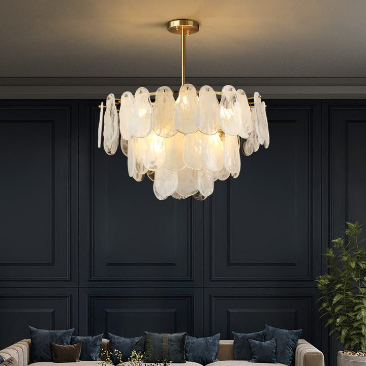 Round Cloud Glass Chandelier - Vakkerlight