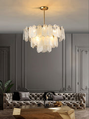 Round Cloud Glass Chandelier