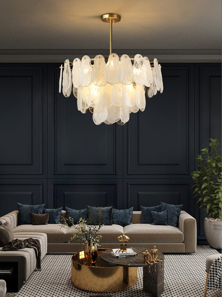 Round Cloud Glass Chandelier - Vakkerlight