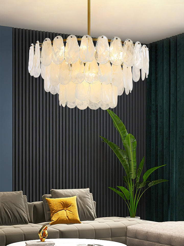 Round Cloud Glass Chandelier - Vakkerlight