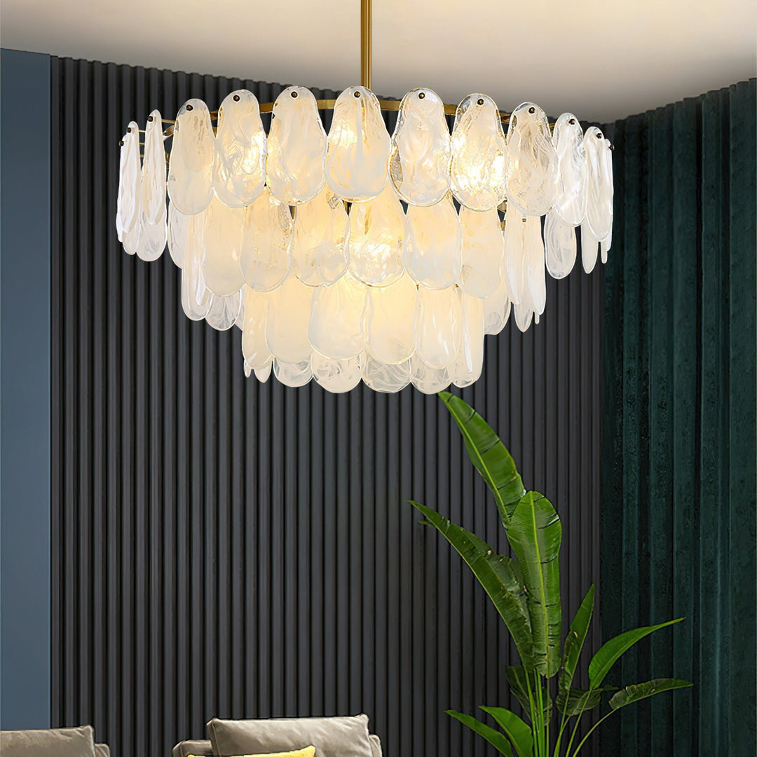 Round Cloud Glass Chandelier - Vakkerlight