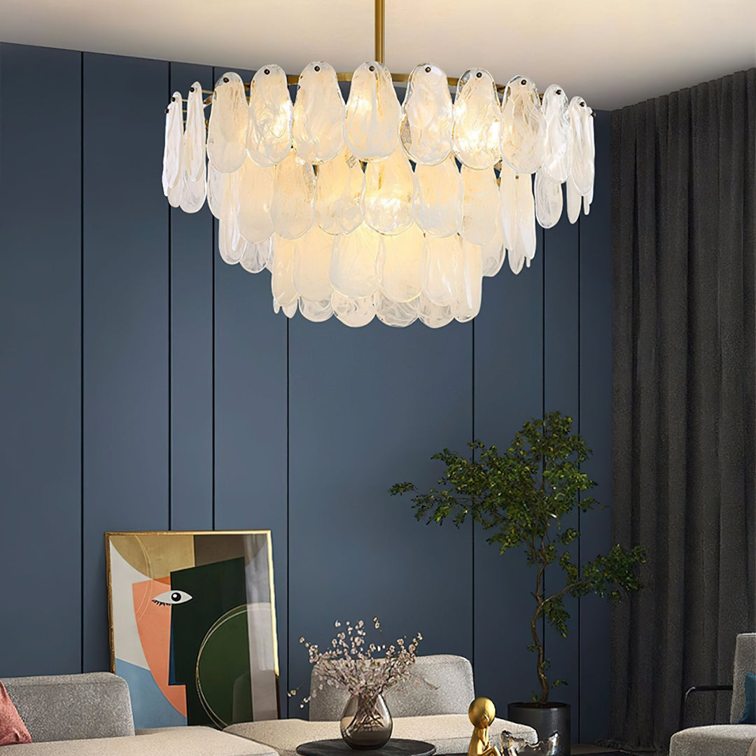 Round Cloud Glass Chandelier - Vakkerlight