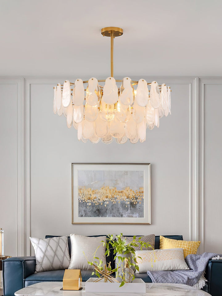 Round Cloud Glass Chandelier - Vakkerlight