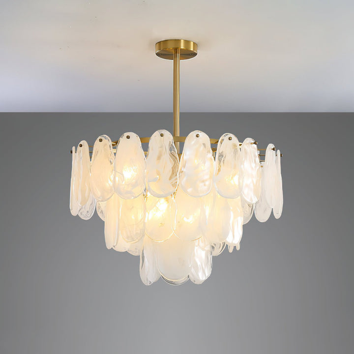 Round Cloud Glass Chandelier - Vakkerlight