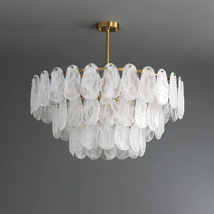 Round Cloud Glass Chandelier - Vakkerlight