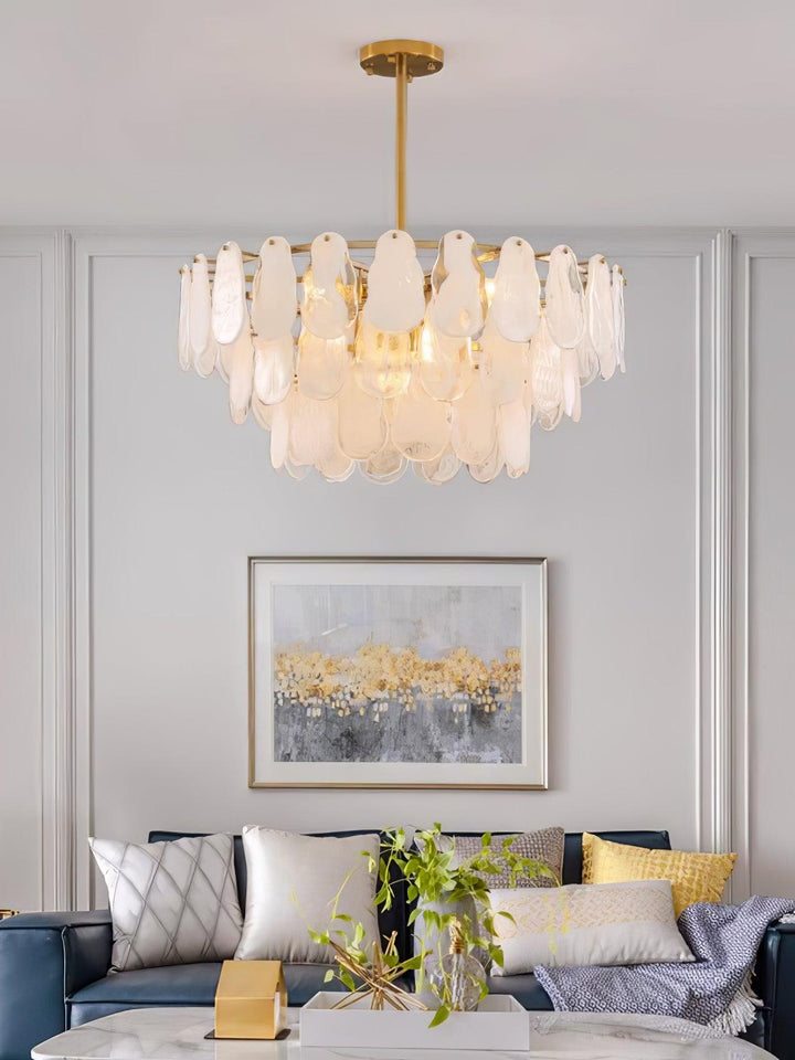 Round Cloud Glass Chandelier - Vakkerlight