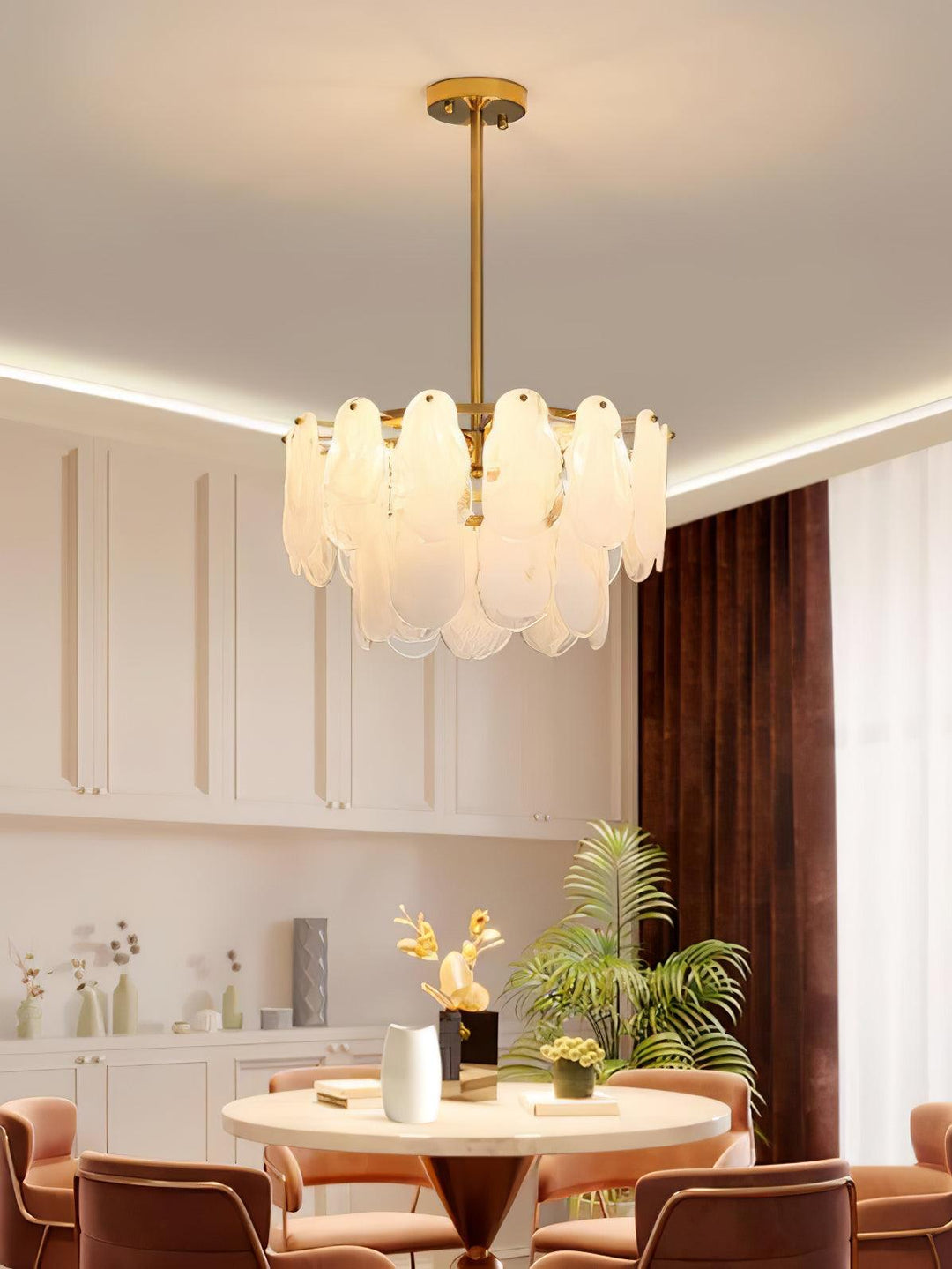 Round Cloud Glass Chandelier - Vakkerlight