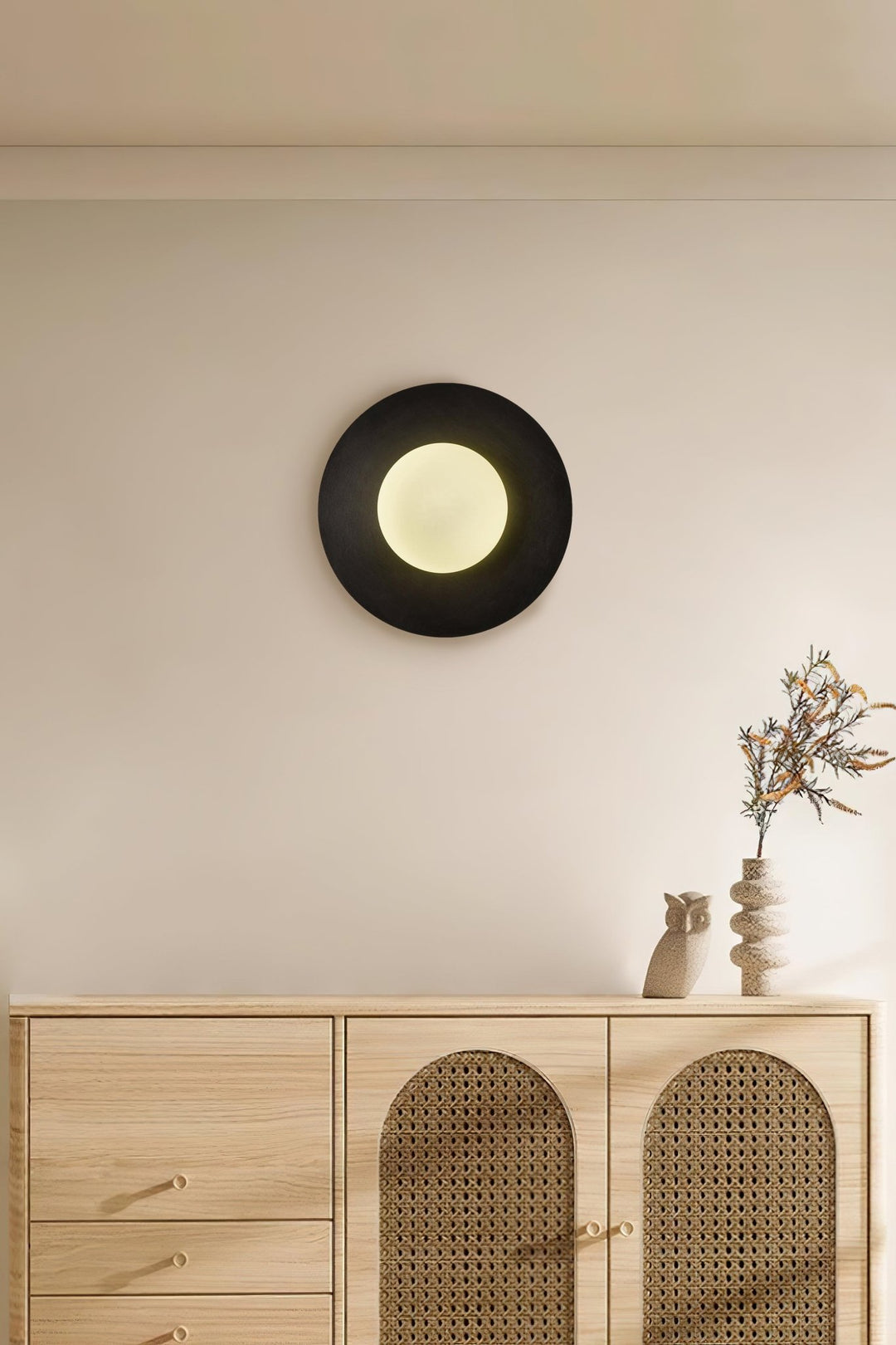 Round Glass Art Wall Lamp - Vakkerlight