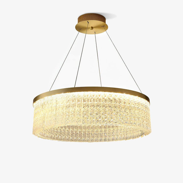 Round Halo Crystal Chandelier - Vakkerlight