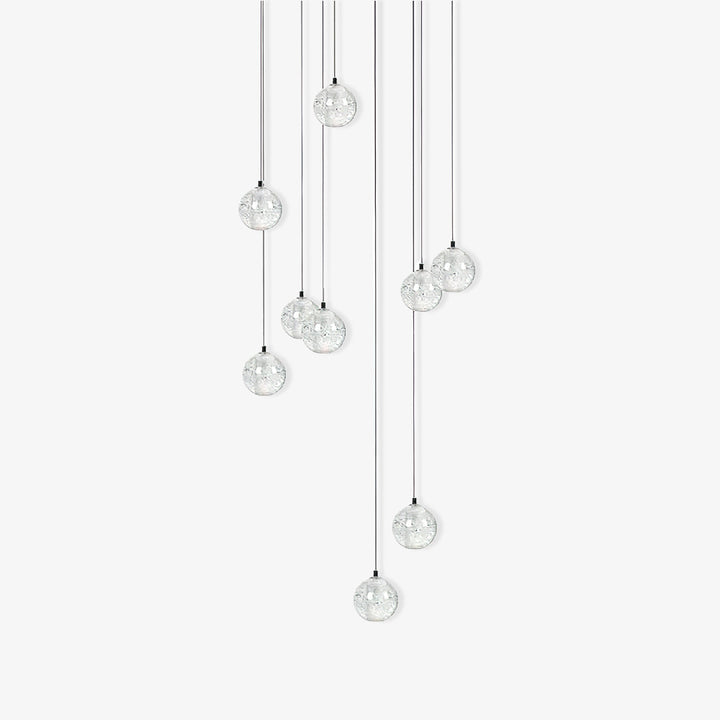 Suspension boule en cristal