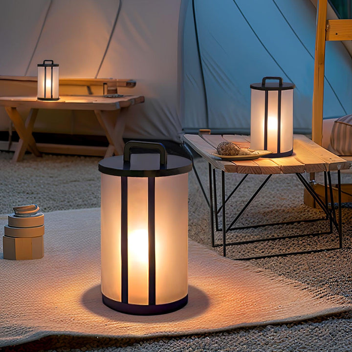 Round Pillar Acrylic Lantern Outdoor Lamp - Vakkerlight