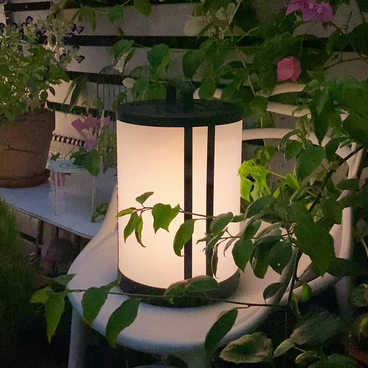 Round Pillar Acrylic Lantern Outdoor Lamp - Vakkerlight