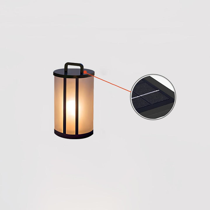 Round Pillar Acrylic Lantern Outdoor Lamp - Vakkerlight