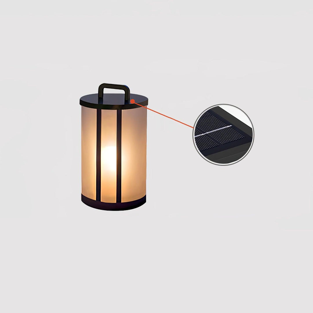 Round Pillar Acrylic Lantern Outdoor Lamp - Vakkerlight