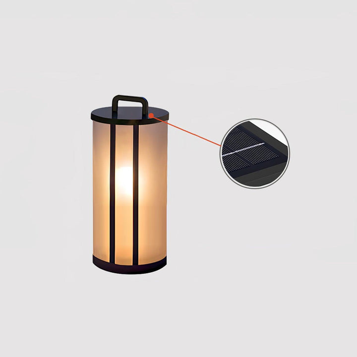 Round Pillar Acrylic Lantern Outdoor Lamp - Vakkerlight