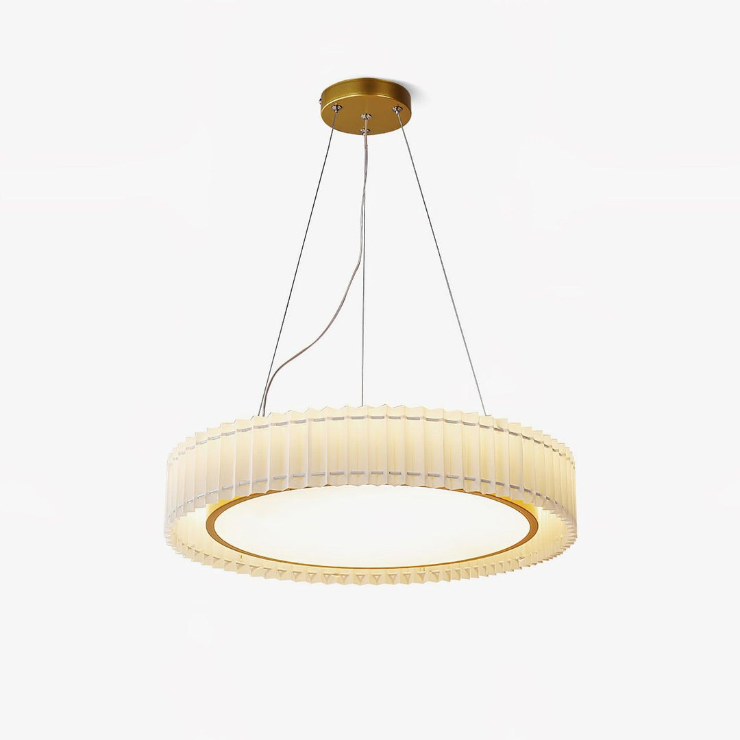 Round Pleated Pendant Lamp - Vakkerlight