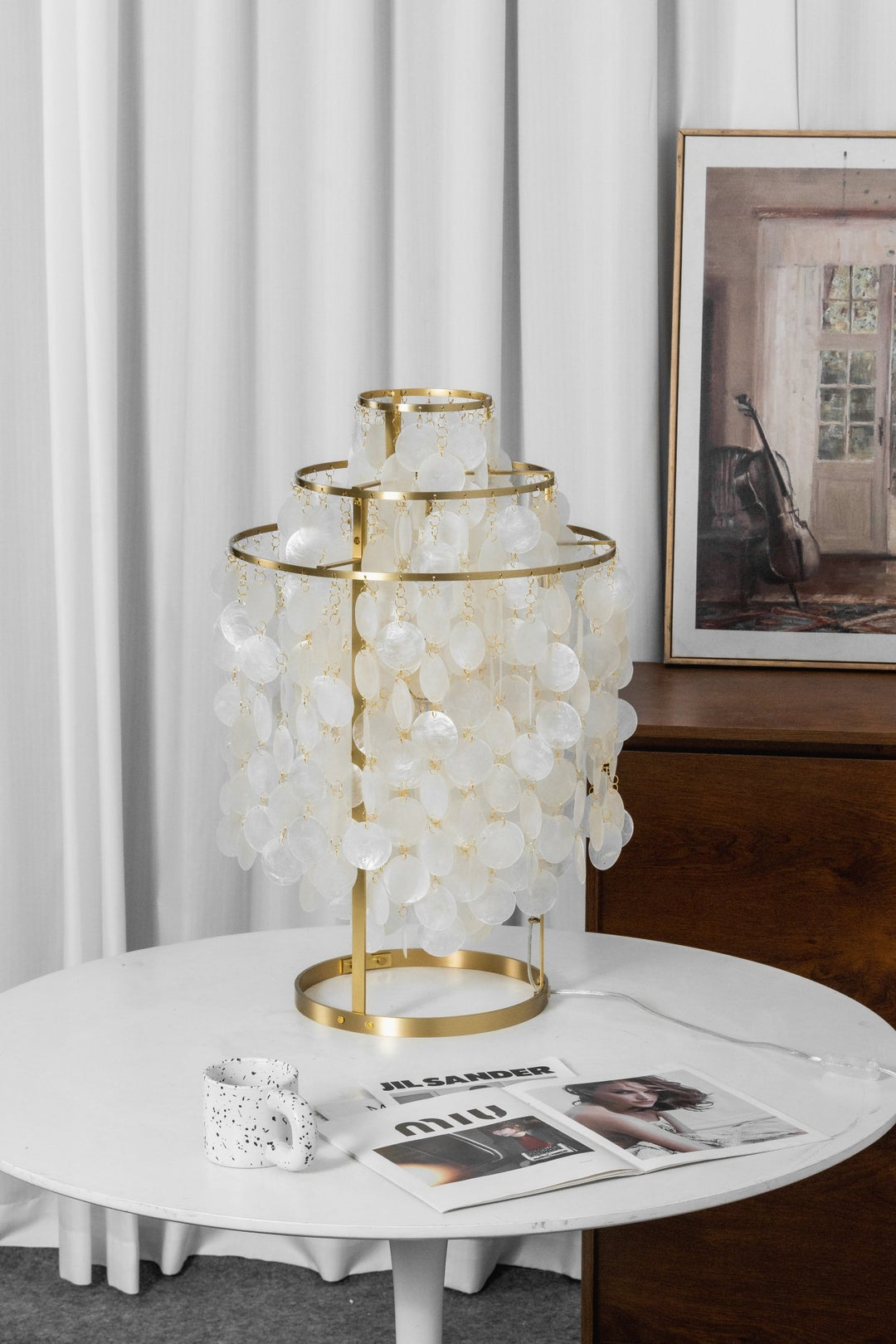 Round Shell Table Lamp - Vakkerlight