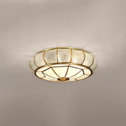 Round Textured Glass Ceiling Light