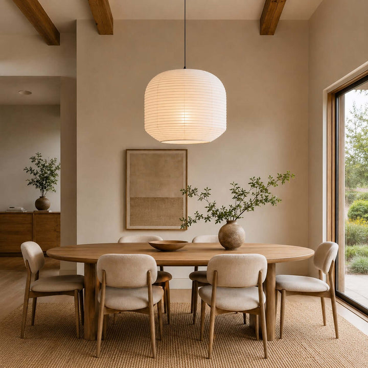 Rounded Paper Pendant Lamp