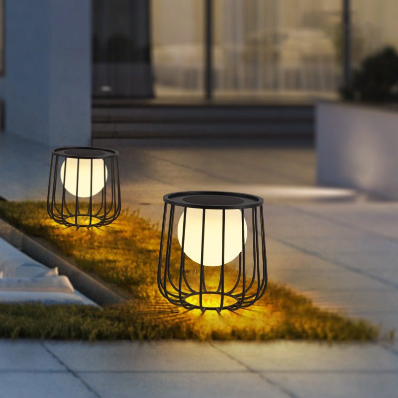 Rowan Cage Solar Lantern Outdoor Lamp - Vakkerlight