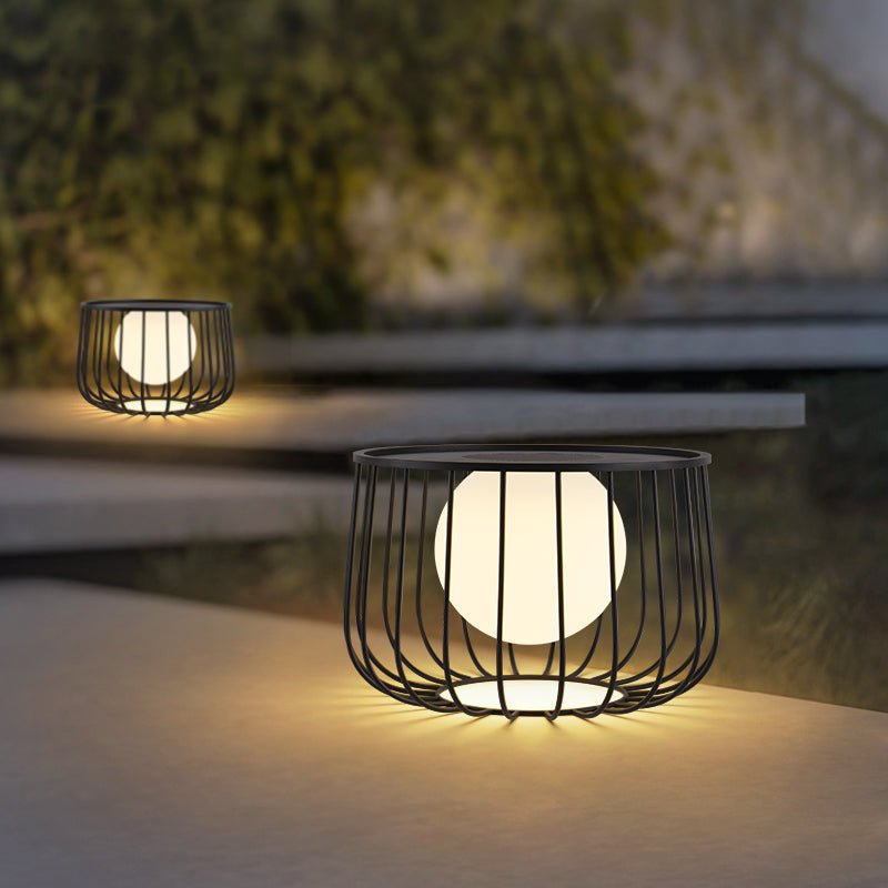 Rowan Cage Solar Lantern Outdoor Lamp - Vakkerlight