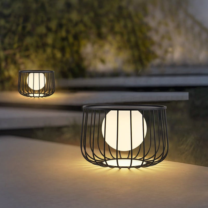 Rowan Cage Solar Lantern Outdoor Lamp - Vakkerlight