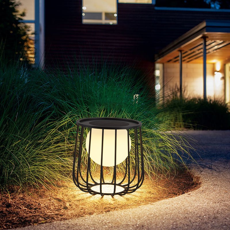 Rowan Cage Solar Lantern Outdoor Lamp - Vakkerlight