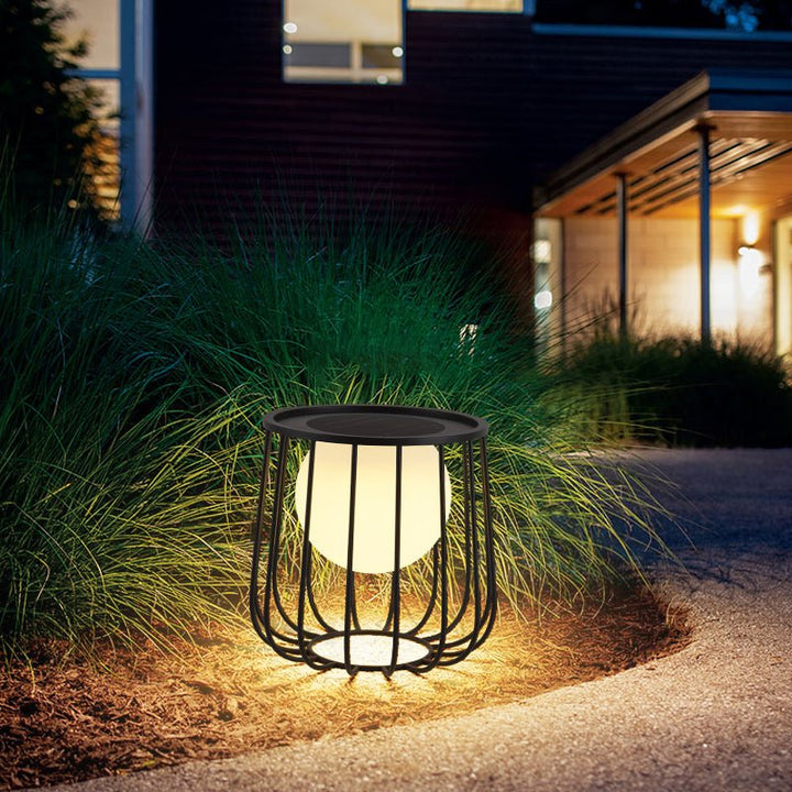 Rowan Cage Solar Lantern Outdoor Lamp - Vakkerlight