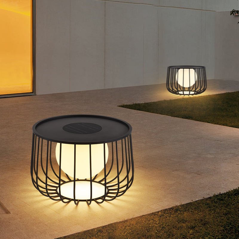 Rowan Cage Solar Lantern Outdoor Lamp - Vakkerlight