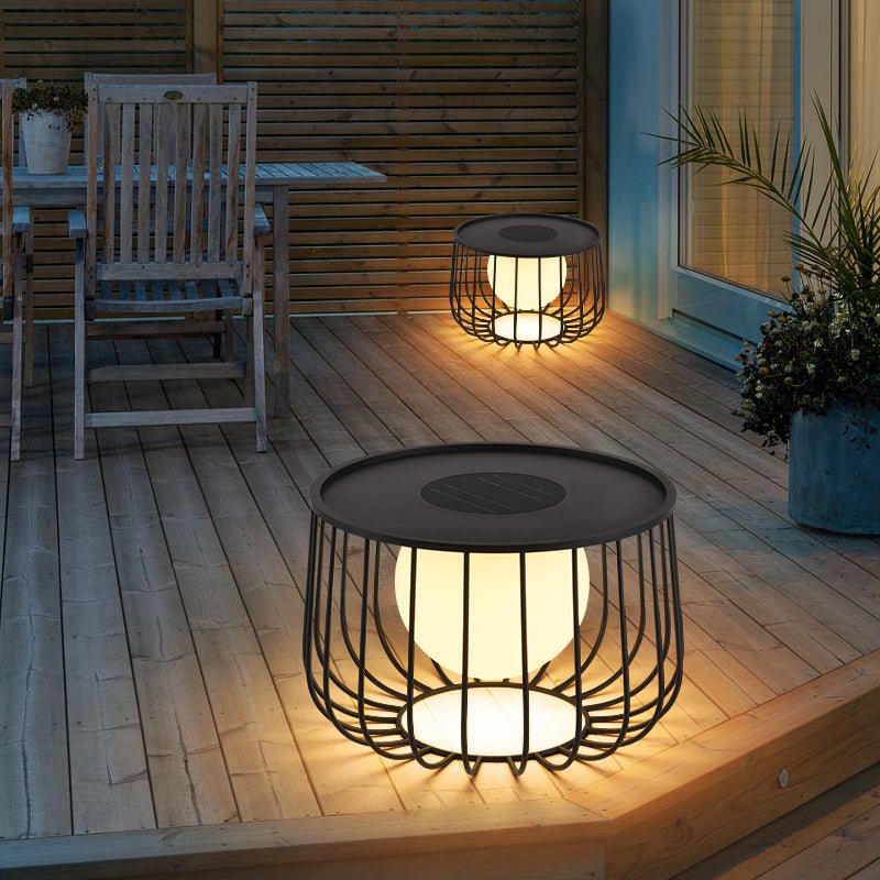 Rowan Cage Solar Lantern Outdoor Lamp - Vakkerlight