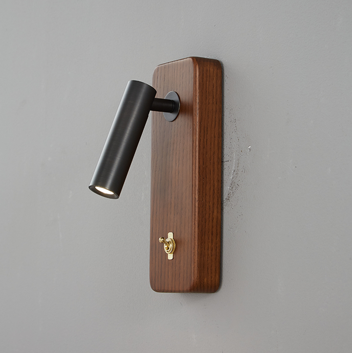 Rowan Wood LED Reading Wall Sconce