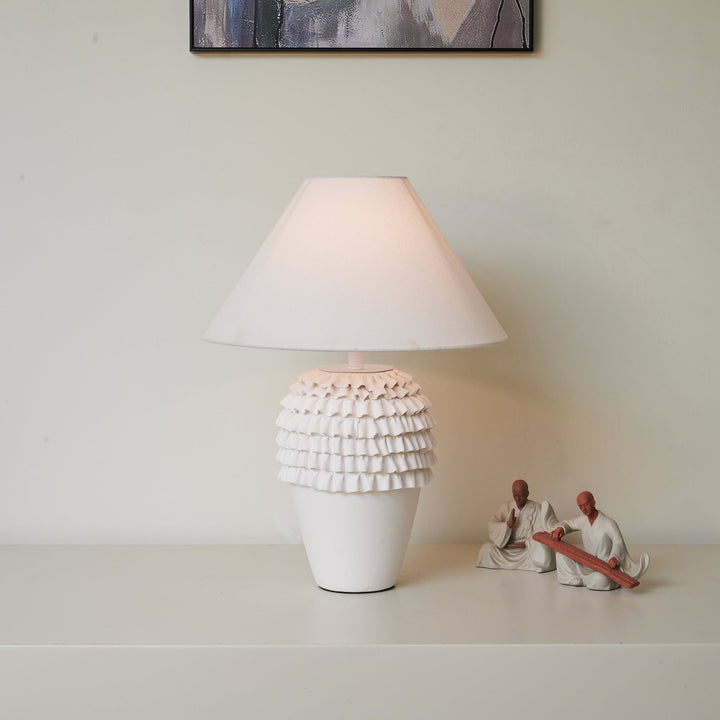 Ruffle Ceramic Table Lamp - Vakkerlight