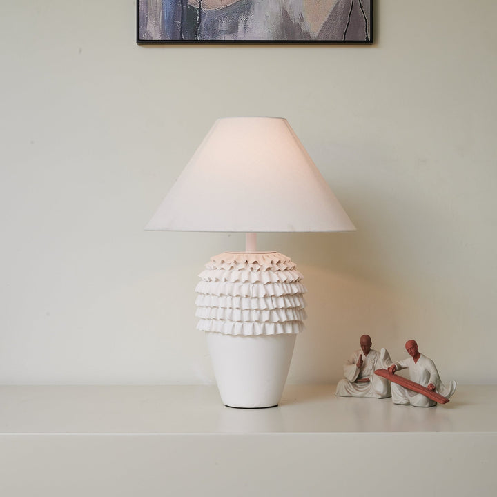 Ruffle Ceramic Table Lamp - Vakkerlight