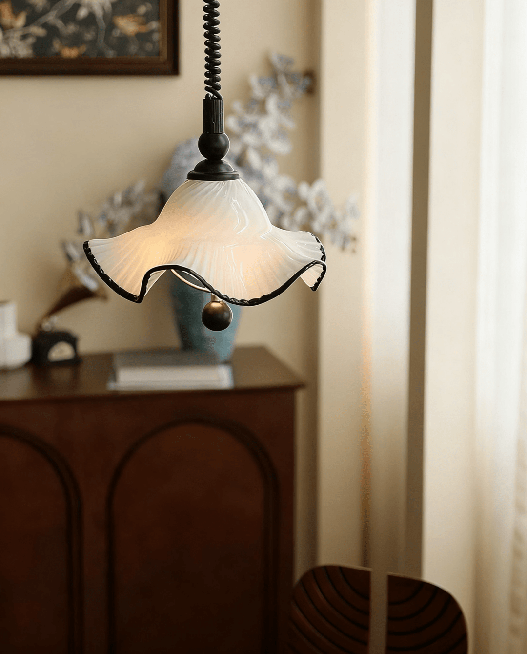 Ruffled Shade Pendant Lamp - Vakkerlight